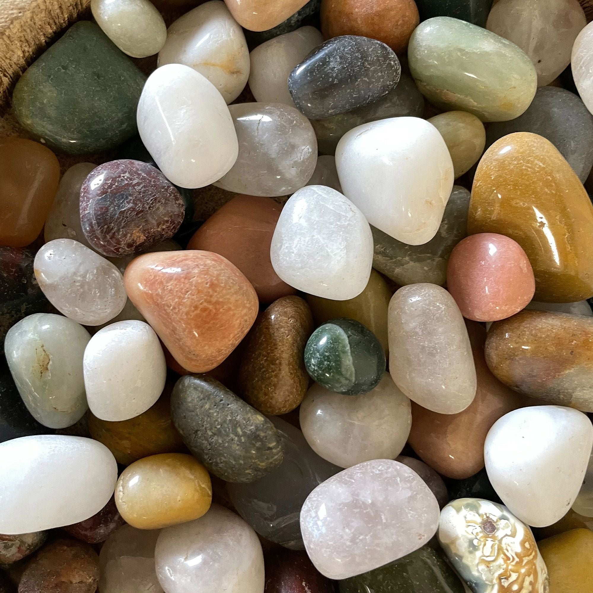 Mixed Gemstones 1kg Bag for Crafting and Decorative Projects
