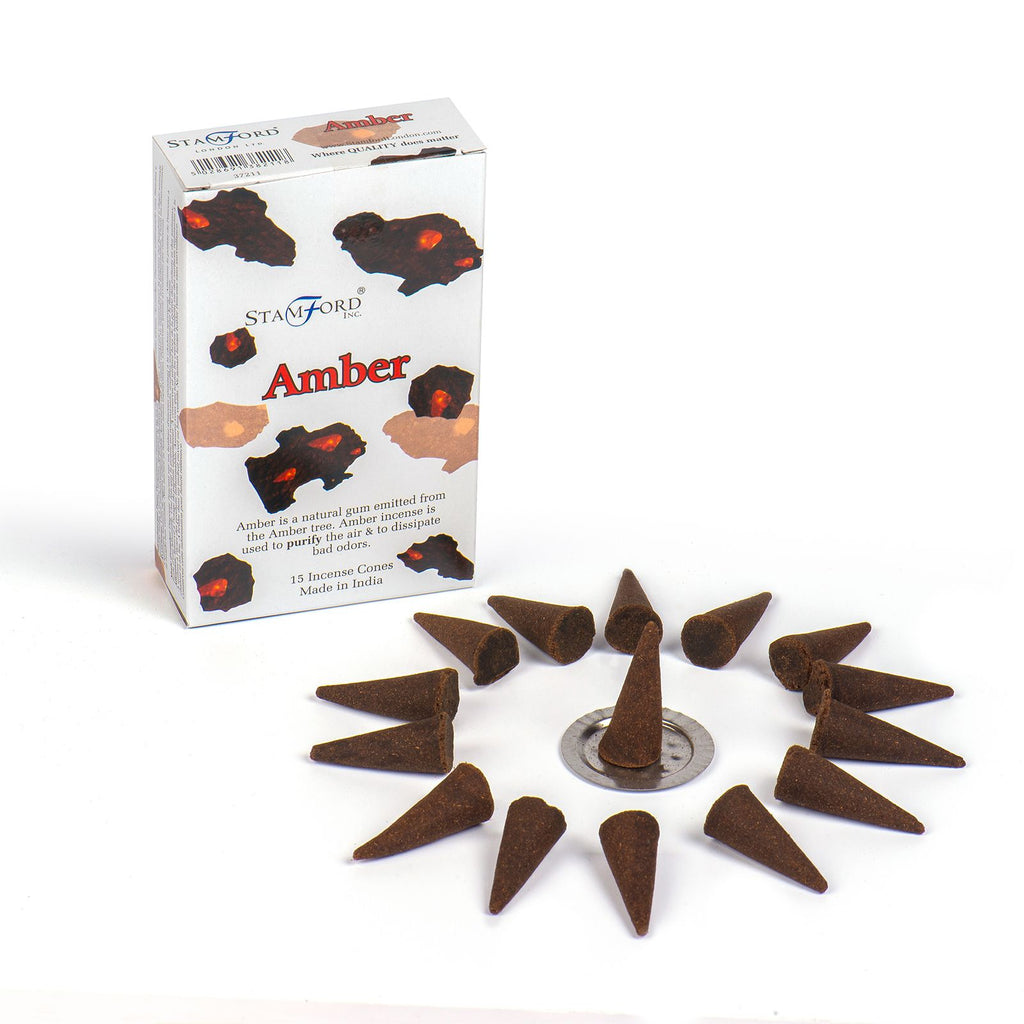 Amber Cones Stamford Premium Incense Cones for Home Fragrance