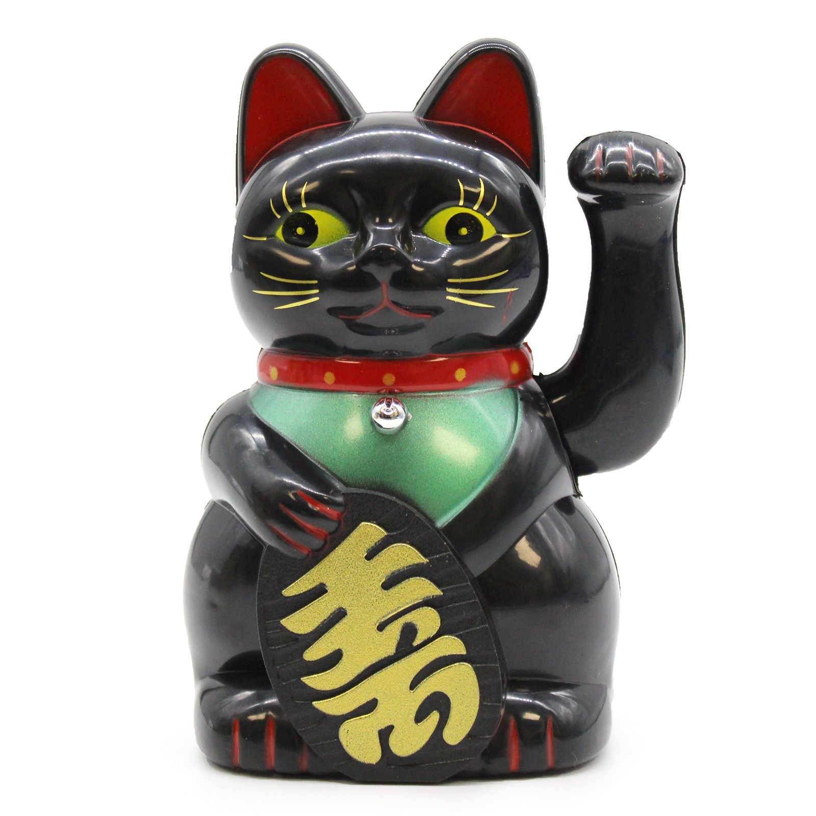Black Money Cat 15cm Lucky Waving Cat for Attracting Wealth