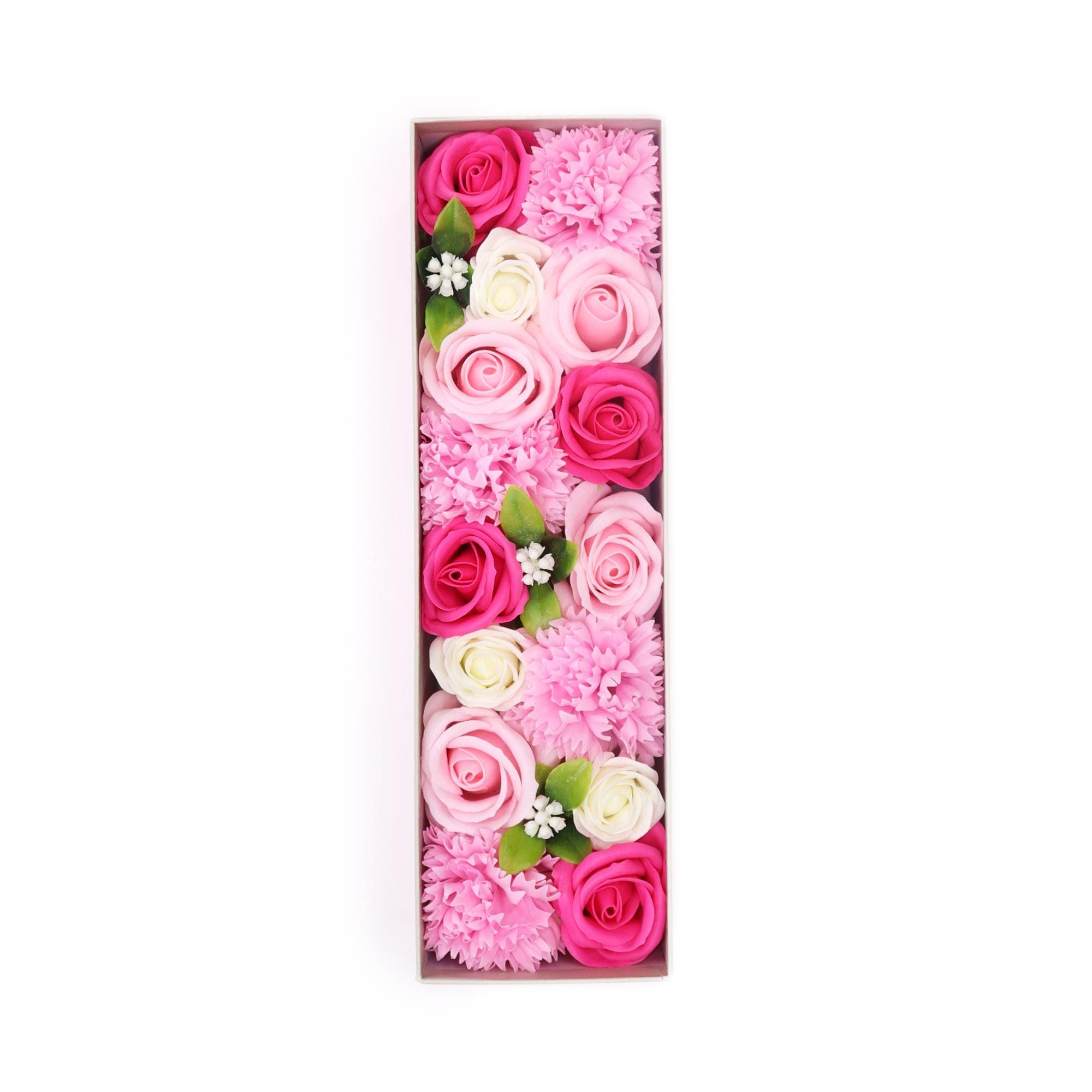 Long Box Baby Blessings Pink Soap Flowers Gift for New Arrivals