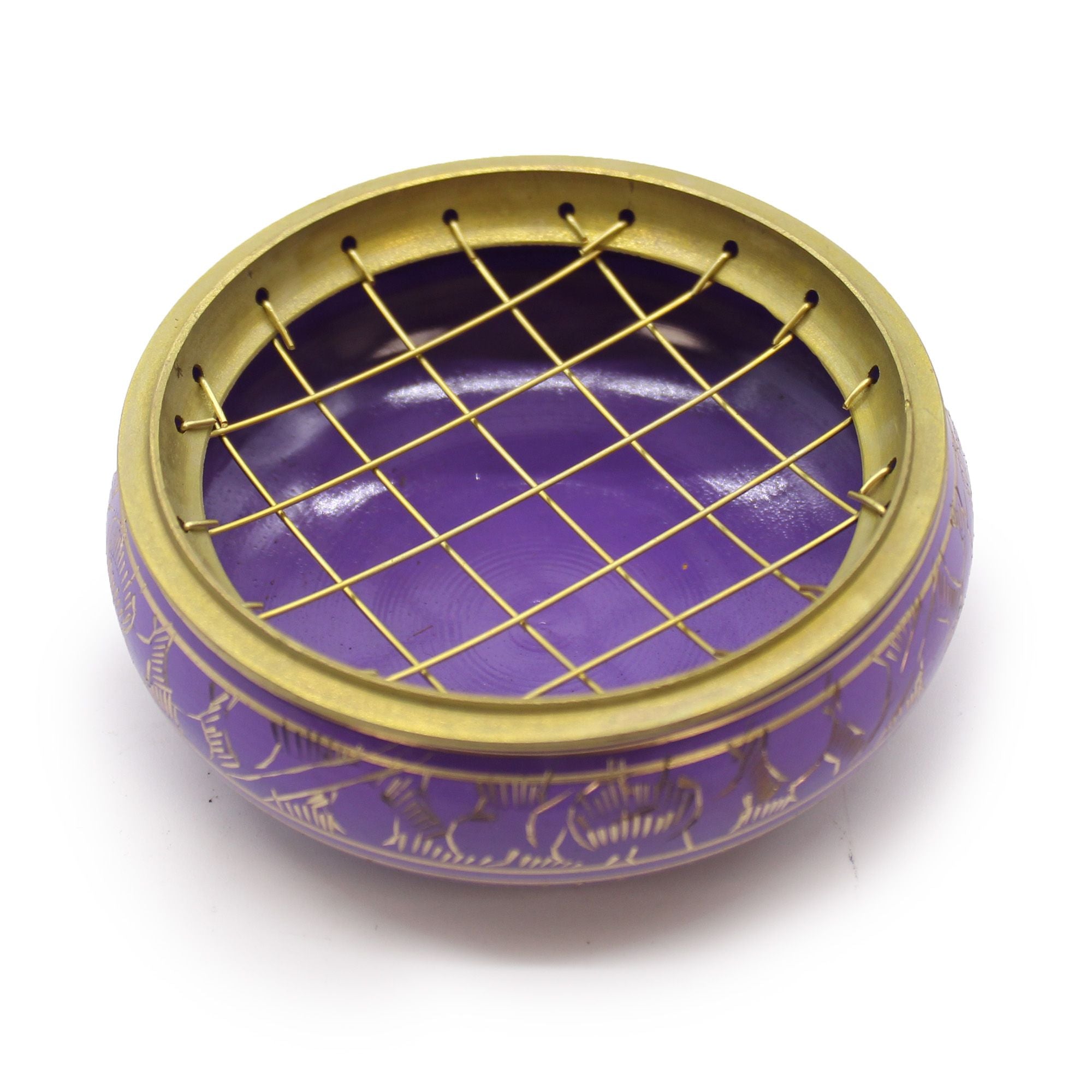 Chakra Charcoal Incense Jar Crown for Rituals and Purification