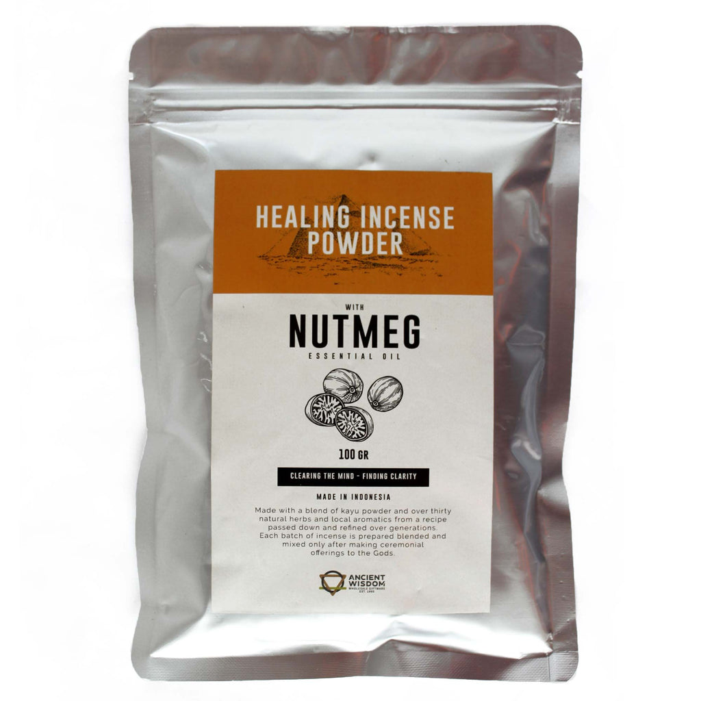Healing Incense Powder Nutmeg 100gm for Tranquil Ambiance