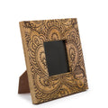 Small Black Mango Wood Picture Frame with Buddha Design 10x10cm