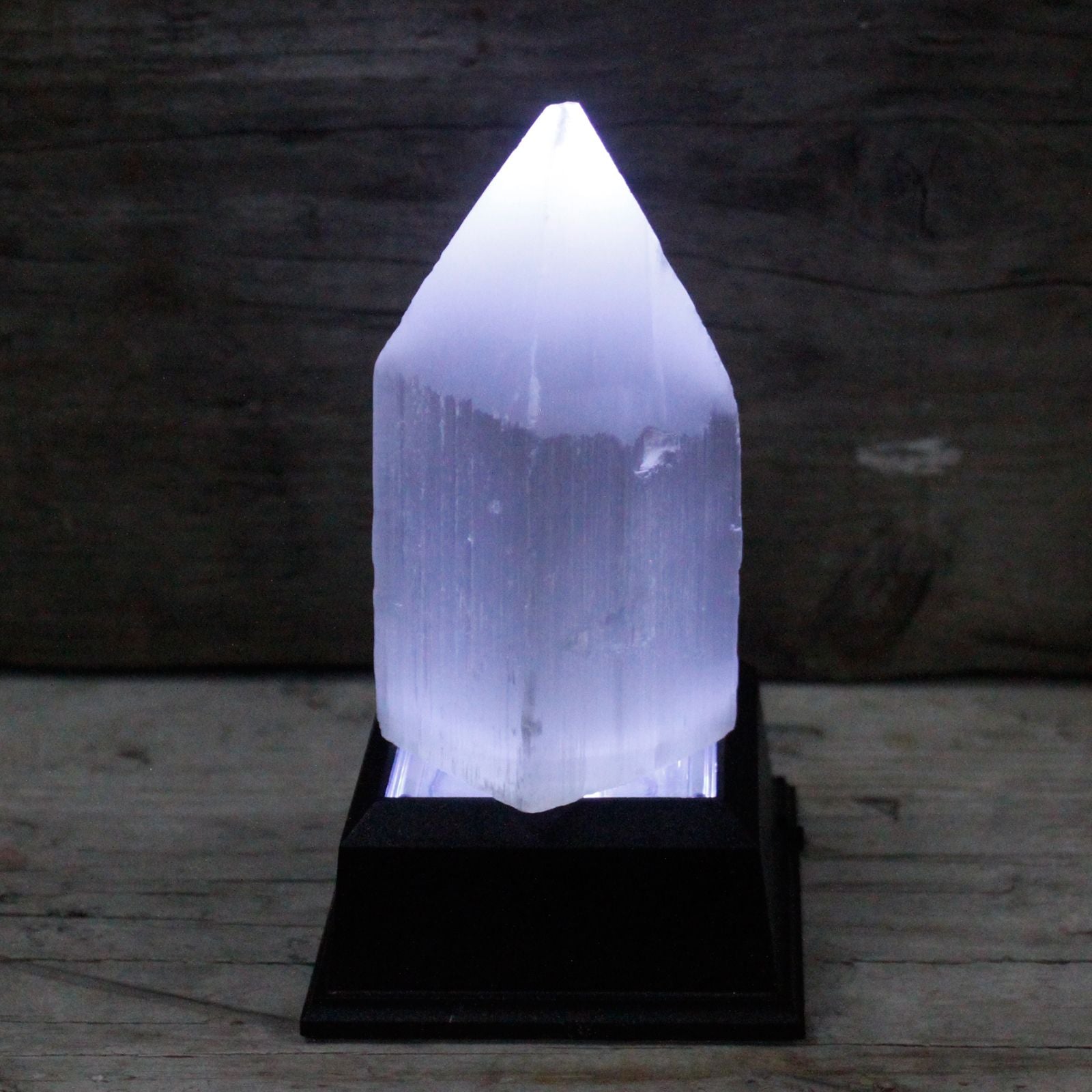 Selenite Pencil Point Tower Unique 10 cm Crystal Home Decor Piece