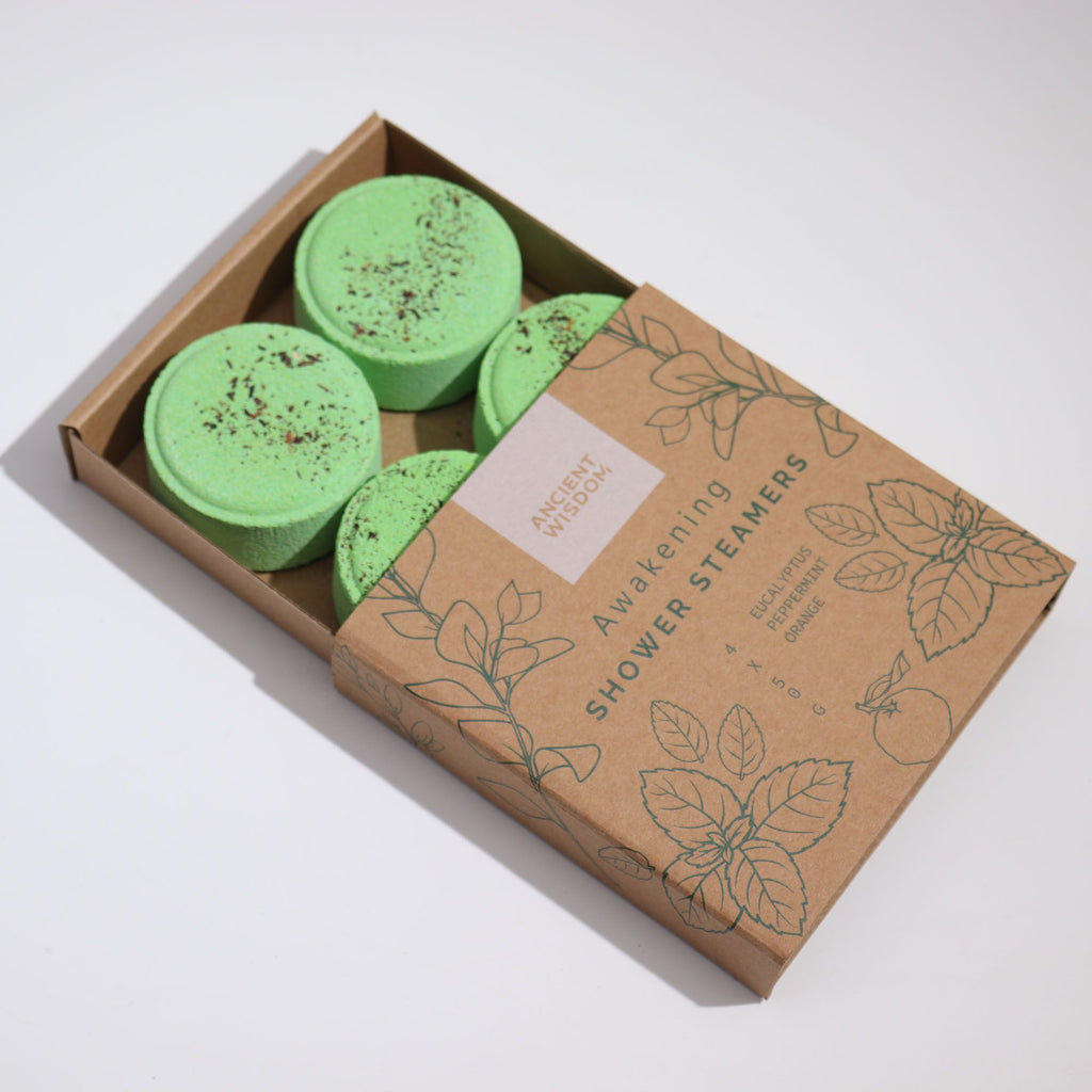 Zen Shower Steamers Wellness Gift Set Awakening with Essential Oils