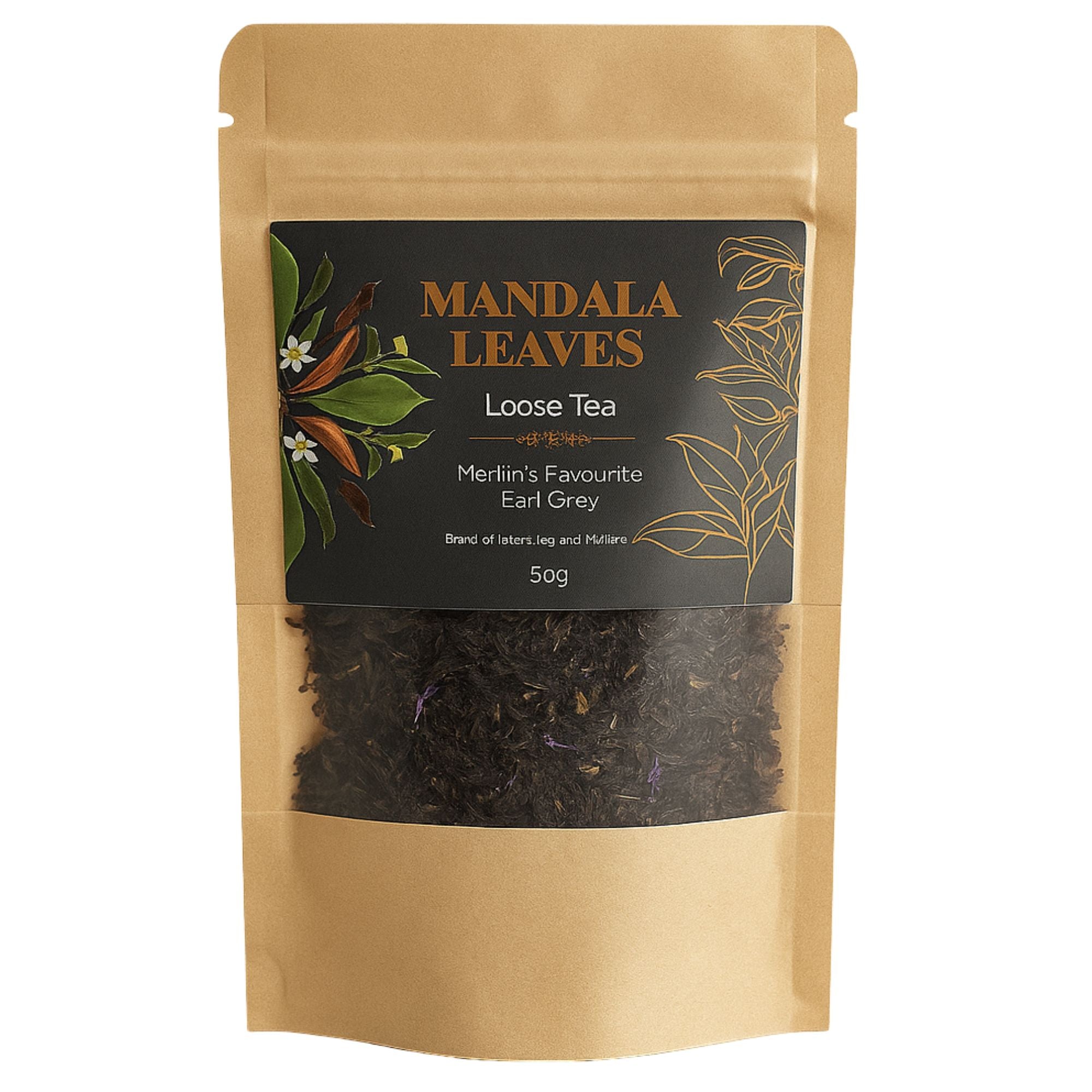 50g Merlin's Favorite Earl Grey Delightful Loose Leaf Artisan Tea