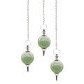 Sphere Pendulums Green Aventurine for Dowsing and Divination