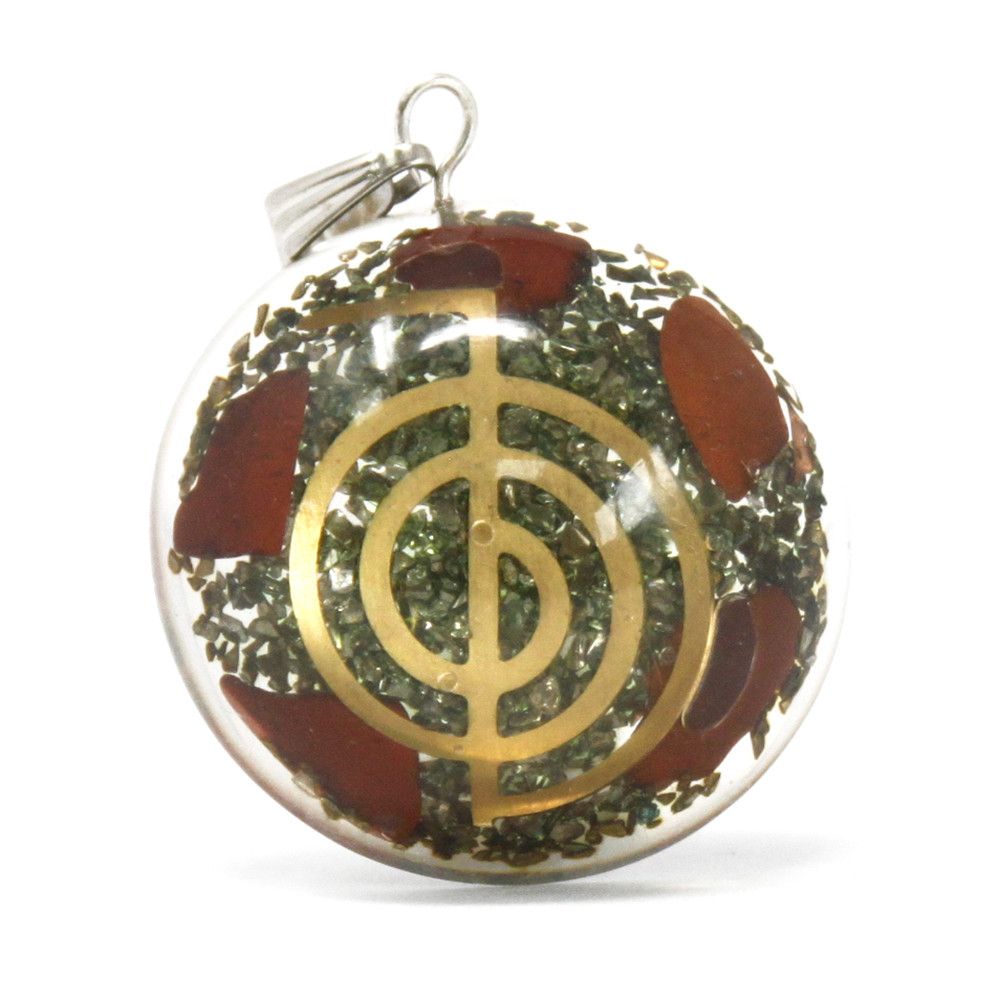 Orgonite Power Pendant Symbolic Power Dome for Energy Flow