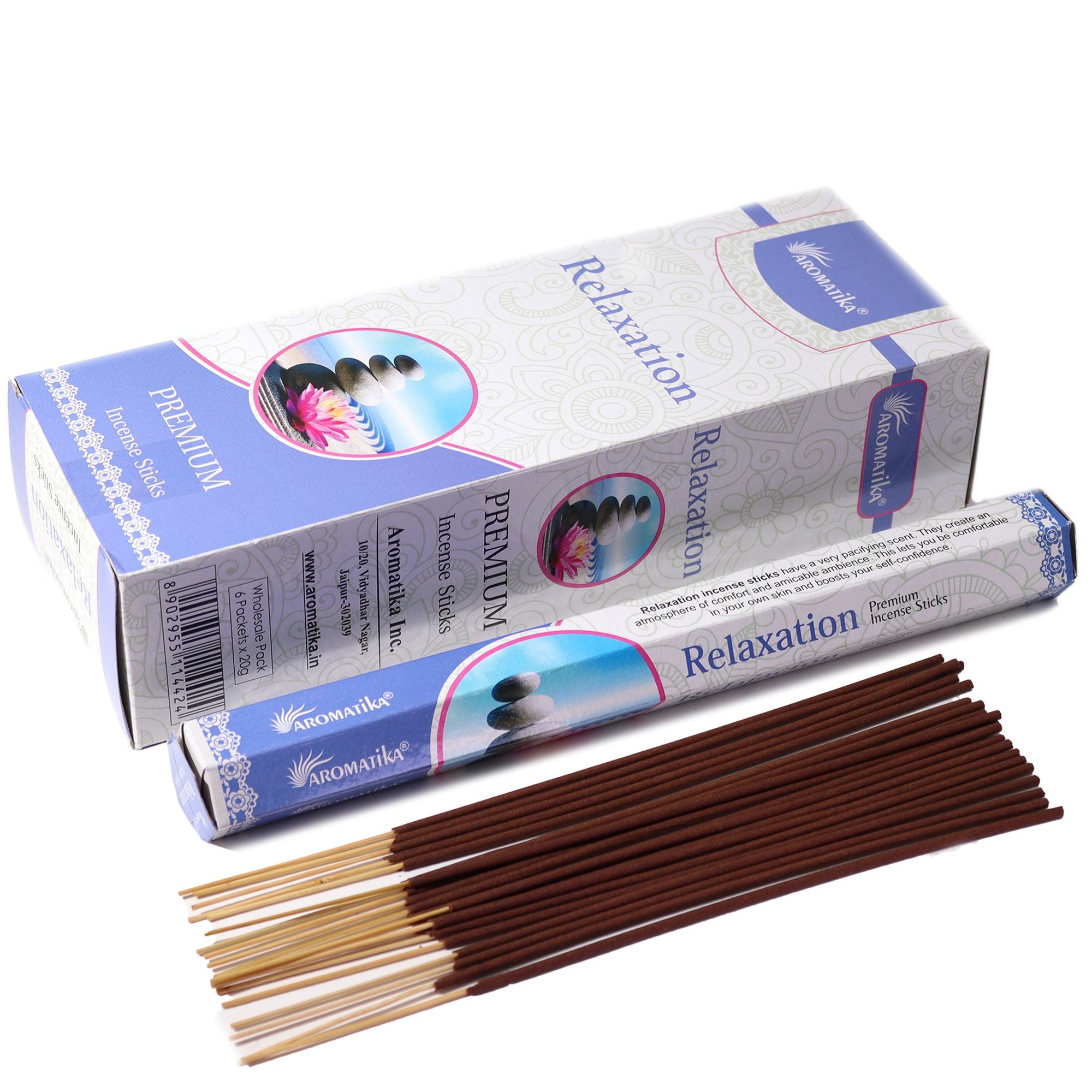 Aromatika Charcoal Free Hex Incense Sticks for Relaxation and Calm