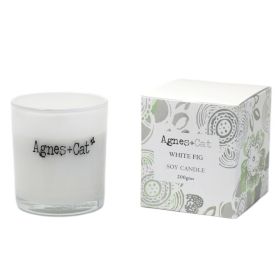 Agnes + Cat White Fig Votive Candle for a Relaxing Ambiance Experience