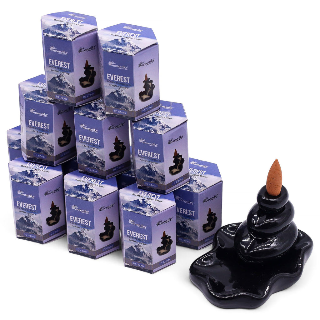 Pack of 10 Everest Experience Masala Backflow Incense Cones Set