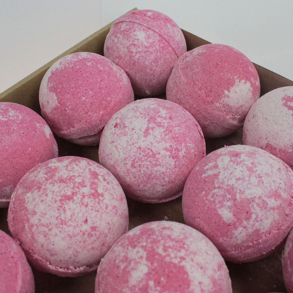 Set of 3 Cherry Bath Bombs for a Fun and Vibrant Bath Experience