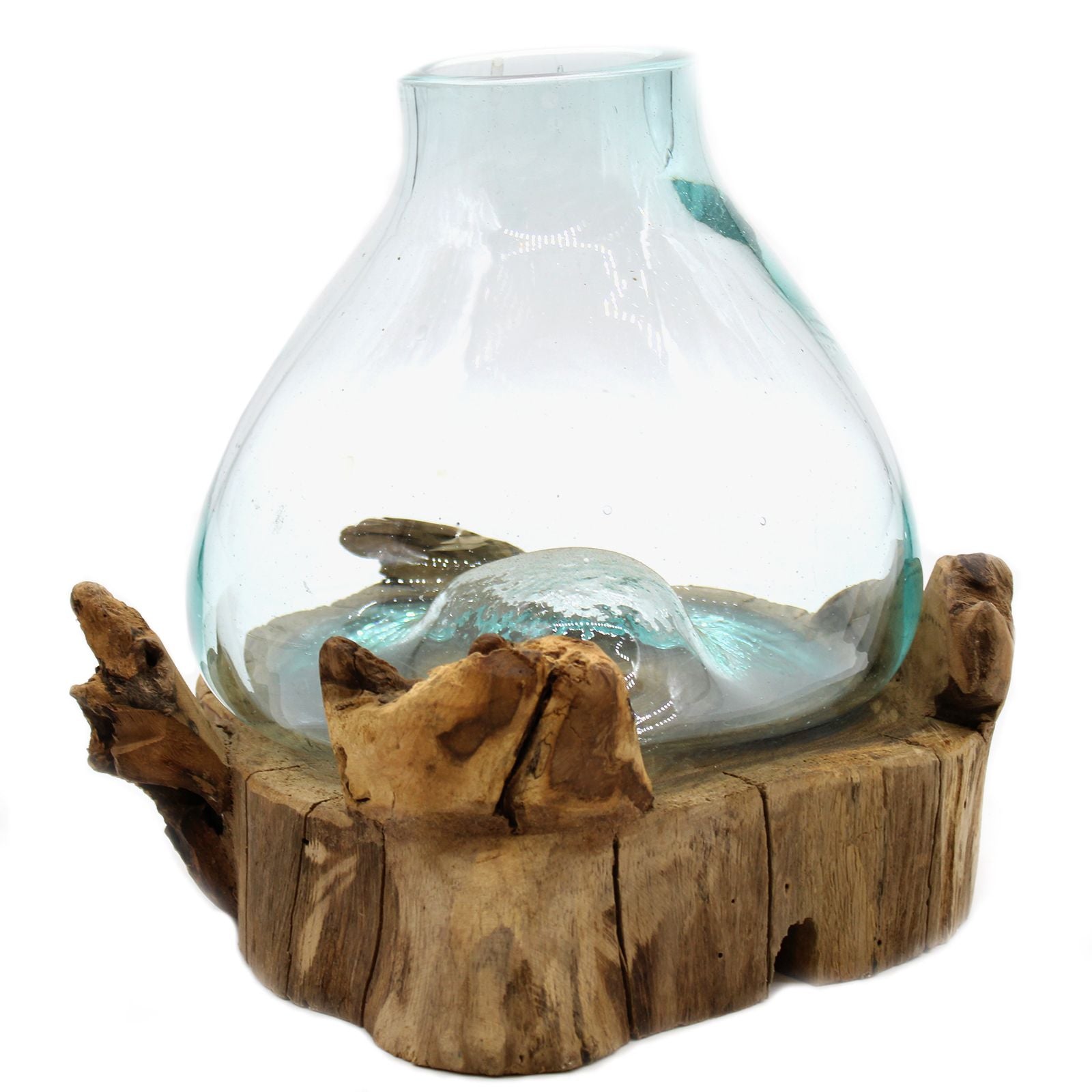 Molten Glass Large Fish Tank 3.7 Litre with Light Cavity Design