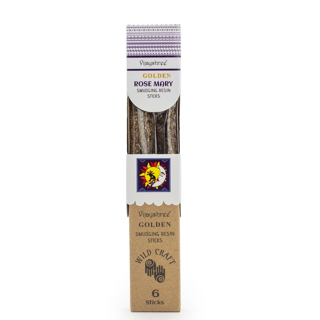 Golden Rose Mary Smudging Resin Sticks with Herbal Aroma 30g