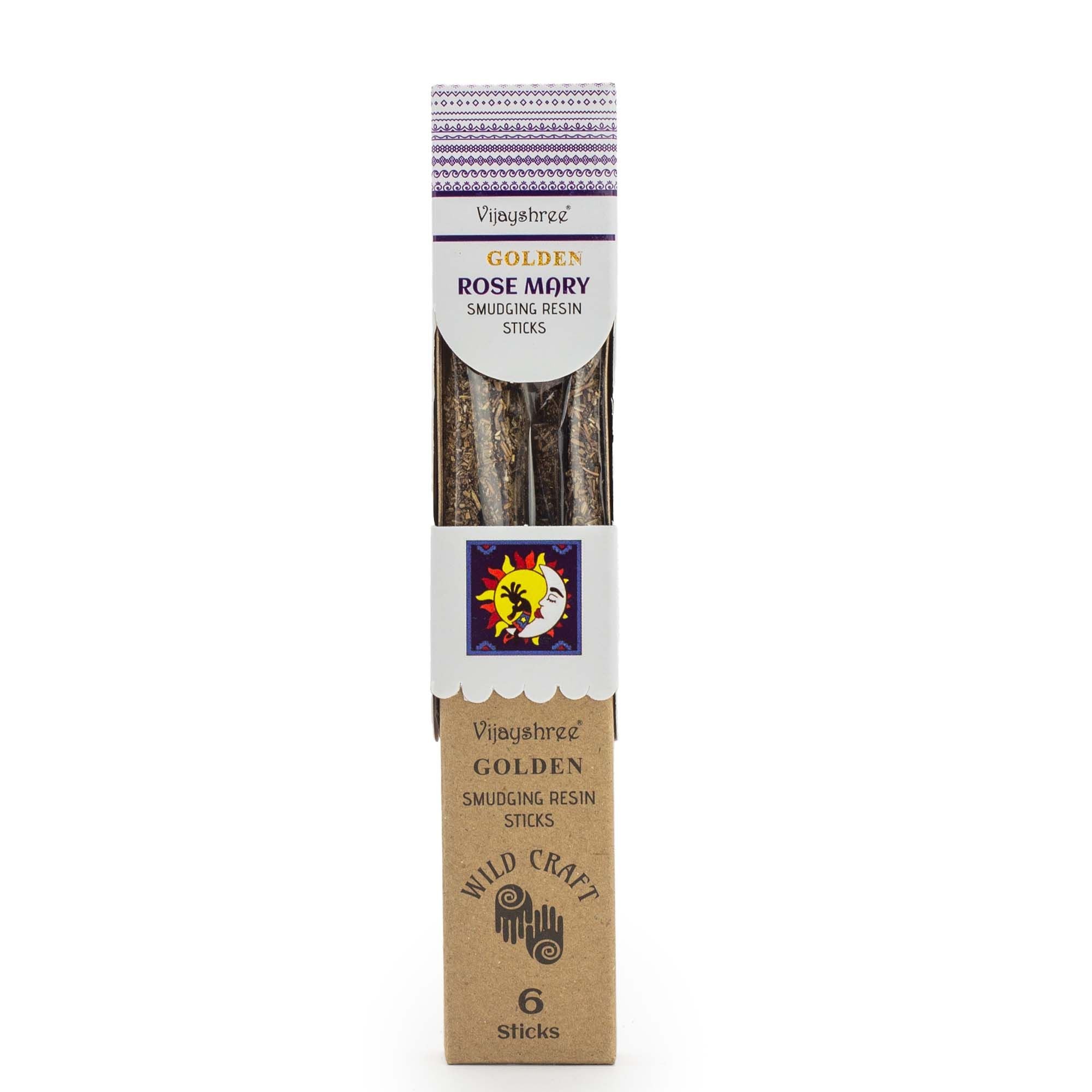 Golden Rose Mary Smudging Resin Sticks with Herbal Aroma 30g