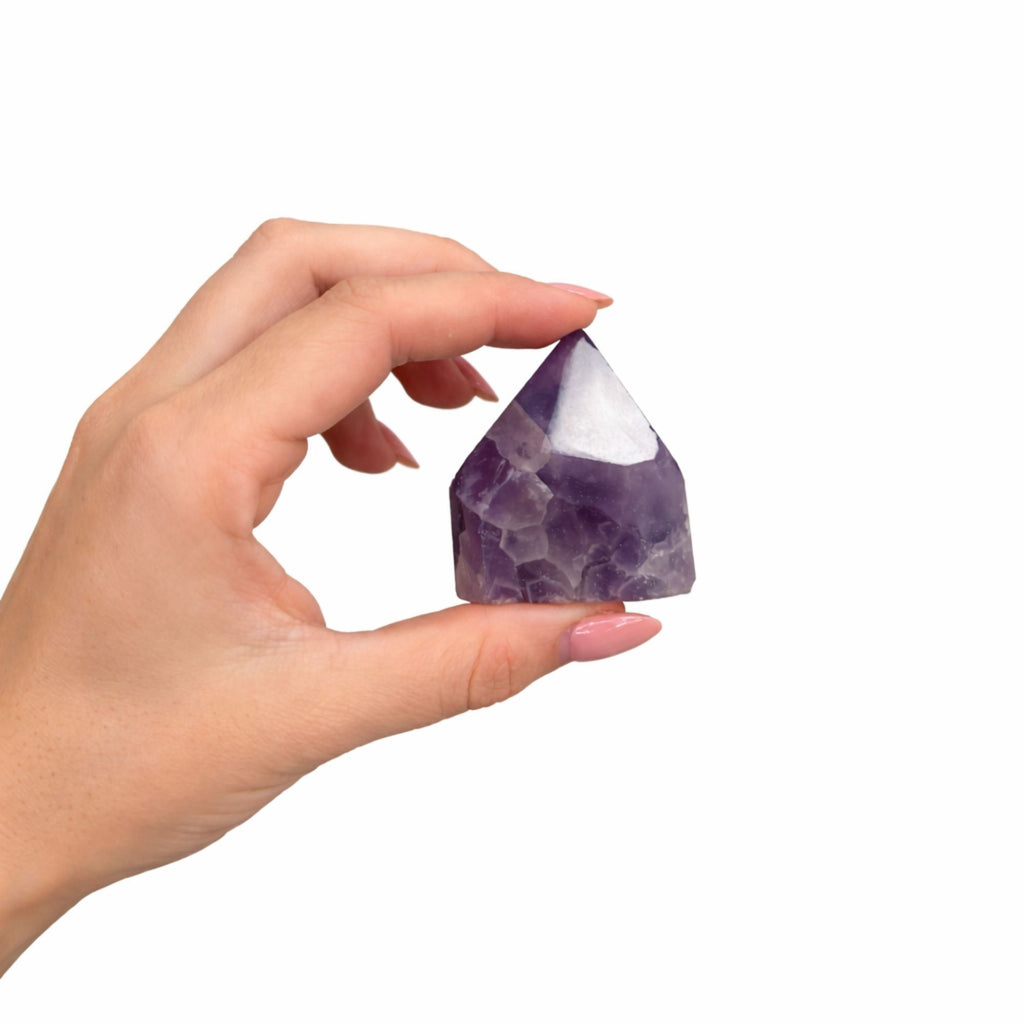 Amethyst A Grade Gemstone Top Polished Points Set of 5 to 6 Pieces