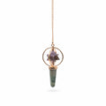 Cosmic Navigator Spinning Merkaba Star Pendulum in Copper