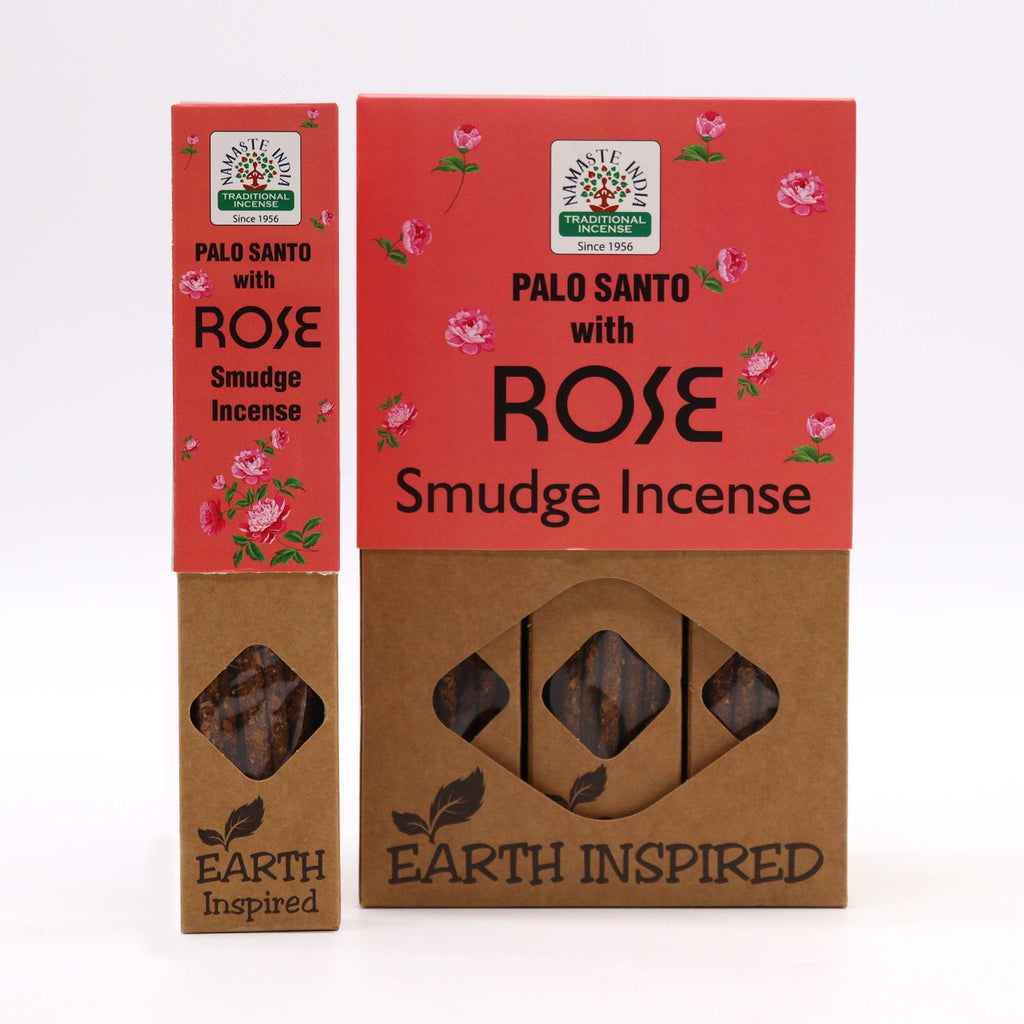 Earth Inspired Smudge Incense Sticks with Enchanting Rose Aroma