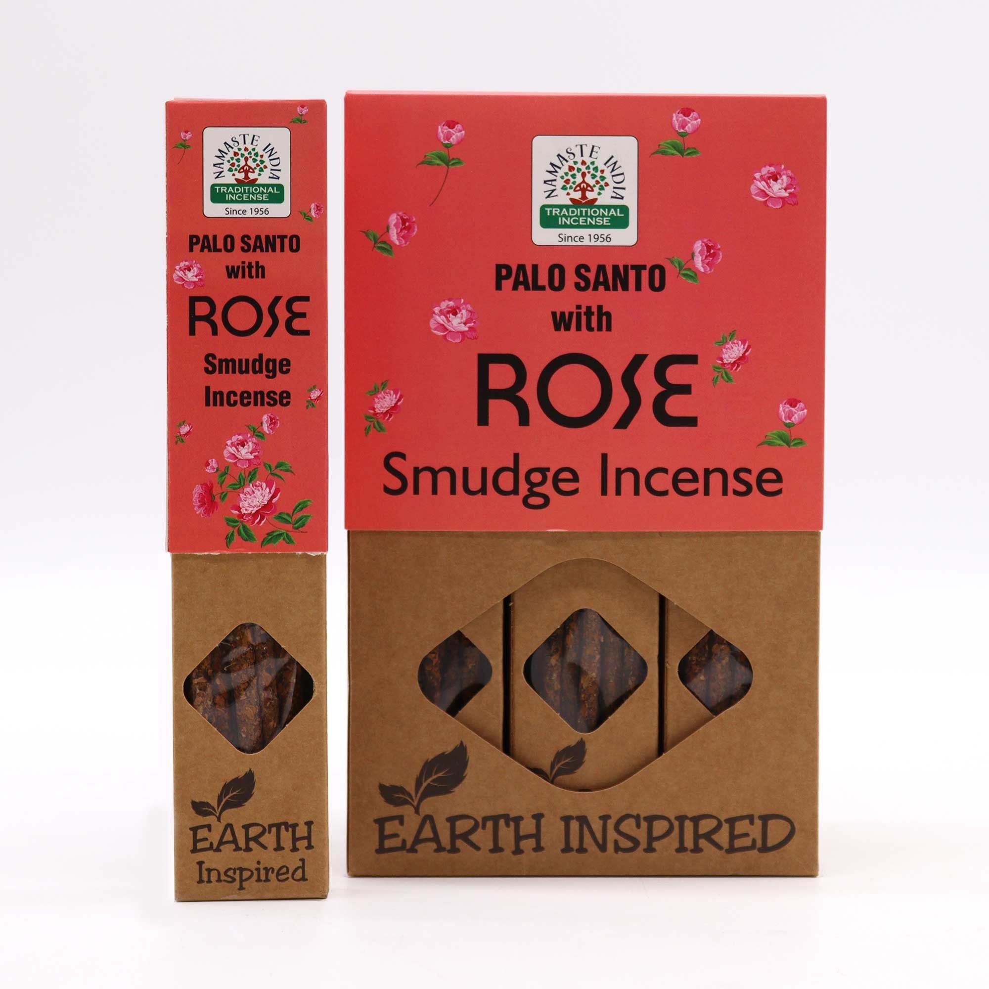 Earth Inspired Smudge Incense Sticks with Enchanting Rose Aroma
