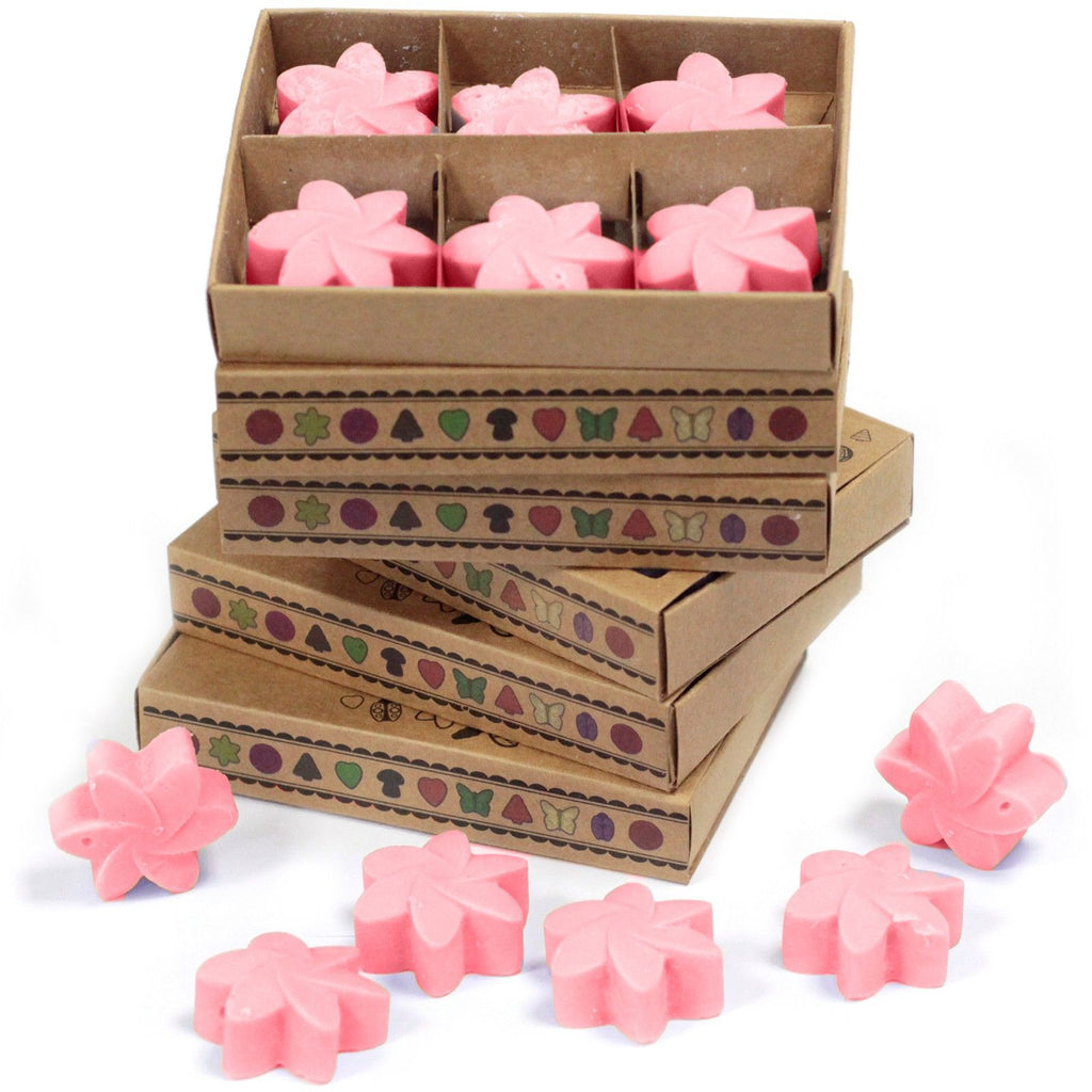Box of 6 Classic Rose Wax Melts for Home Fragrance Delight