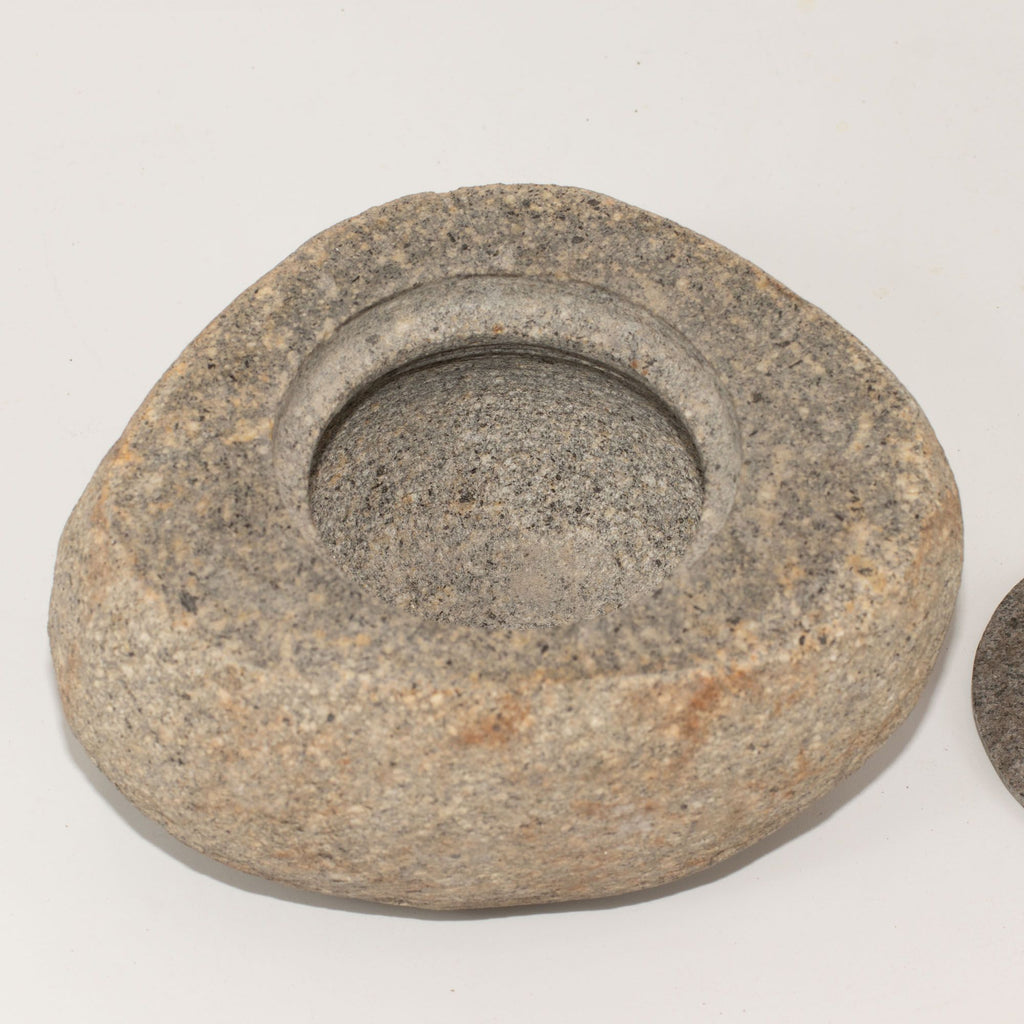 Large Natural Riverstone Grounding Pot for Home Decor Display