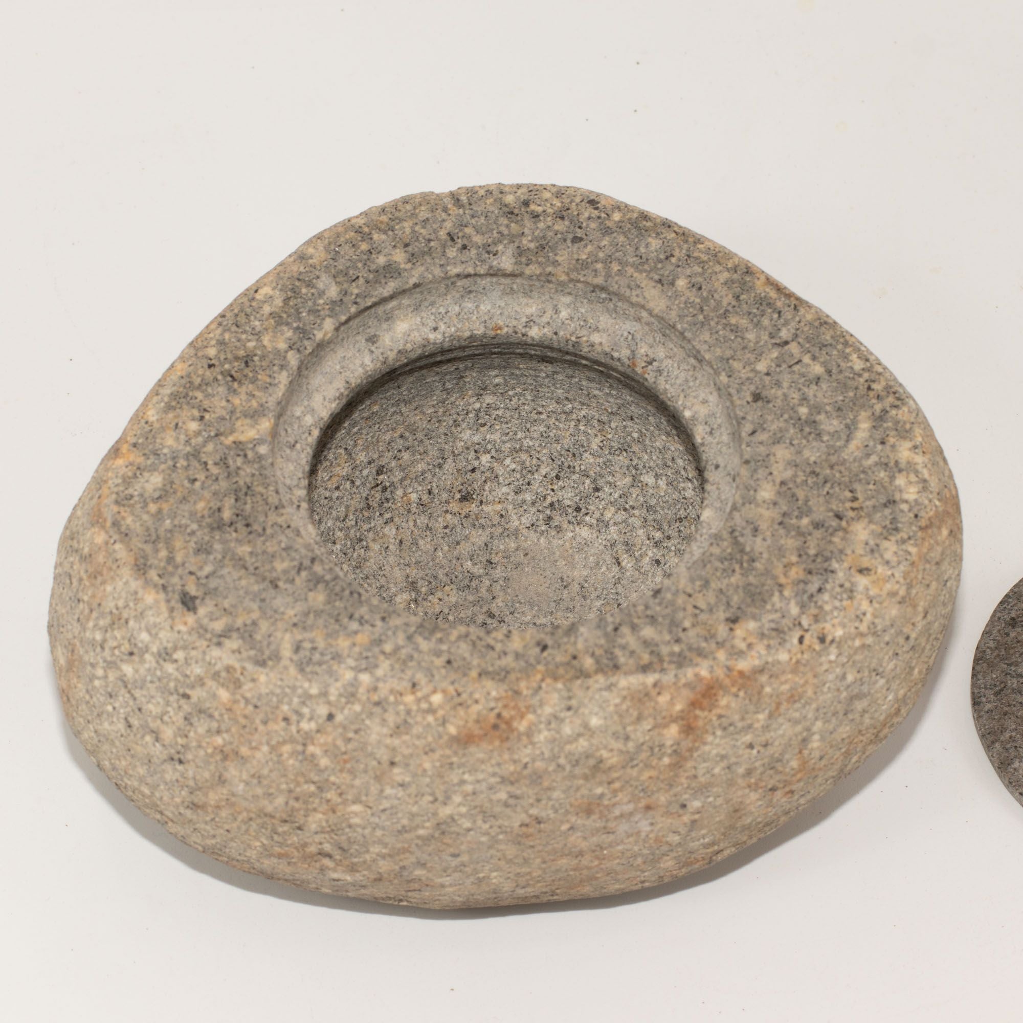 Large Natural Riverstone Grounding Pot for Home Decor Display