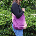 Soft Blend Shoulder Tote in Antique Fuchsia for Stylish Carrying