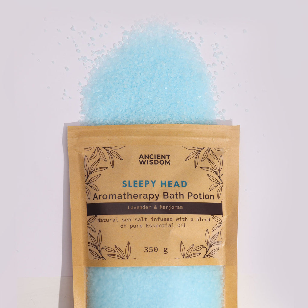 Aromatherapy Bath Potion in Kraft Bag 350g Sleepy Head Blend