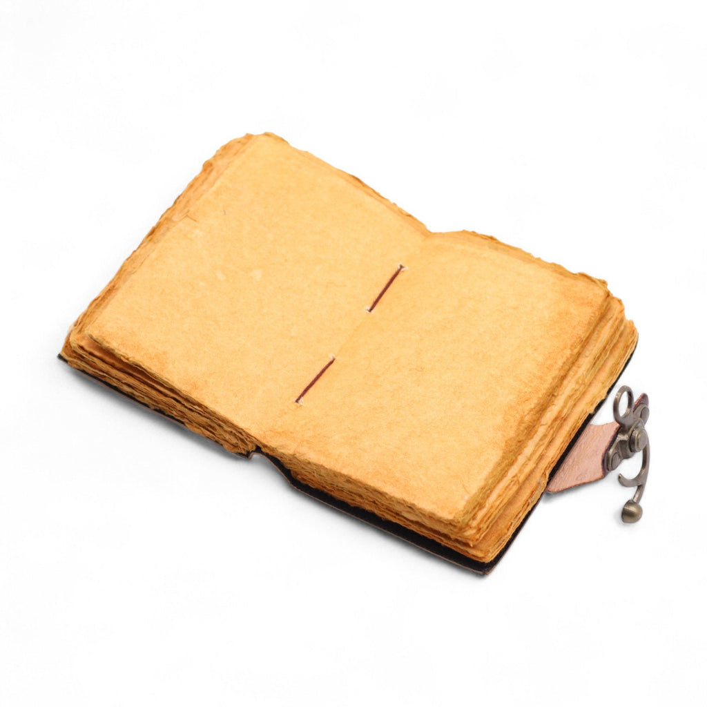 Fat Deckled Leather Notebook The Book of Untold Stories Journal