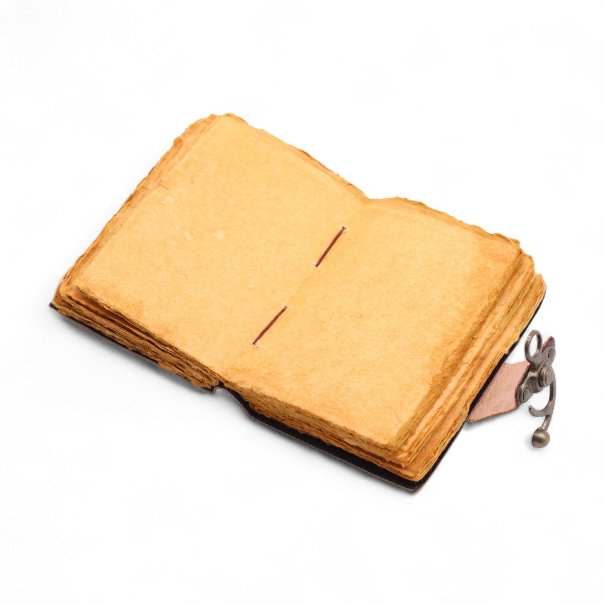 Fat Deckled Leather Notebook The Book of Untold Stories Journal