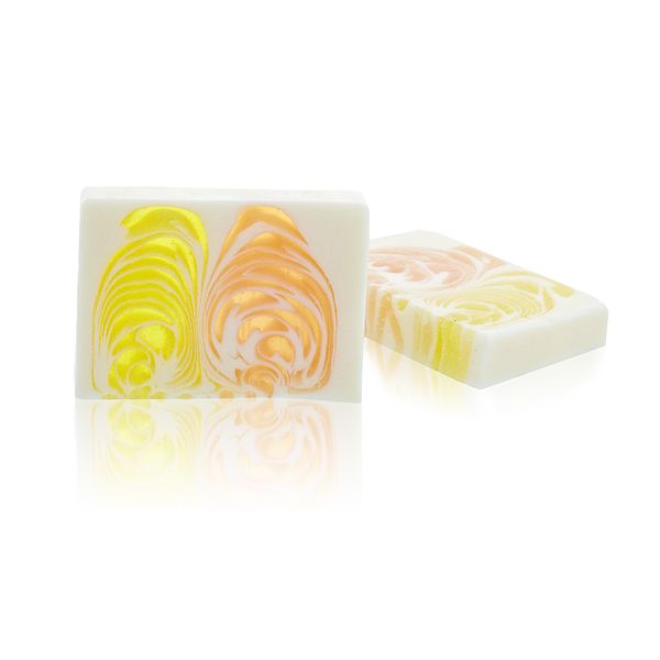 Handcrafted Soap Slice 100g Invigorating Orange and Ginger Essence