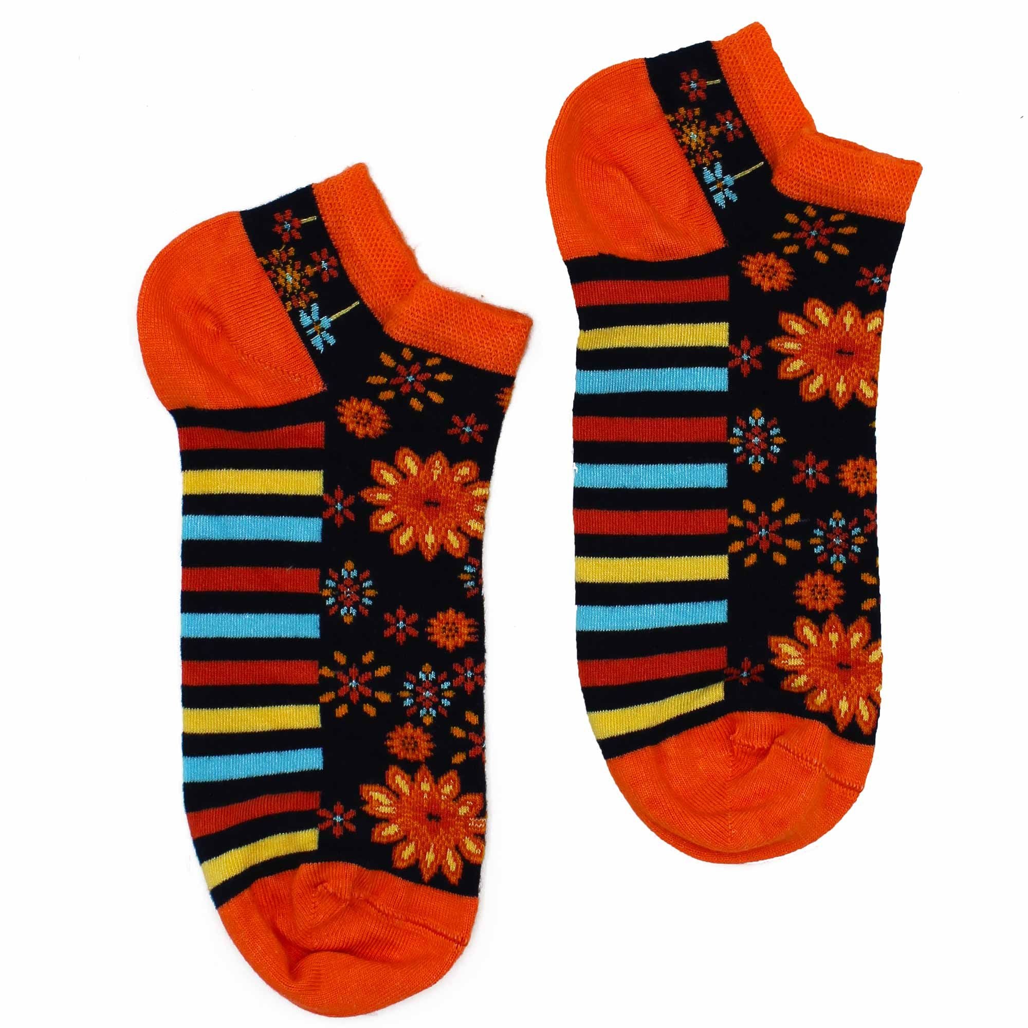 S/M Hop Hare Bamboo Low Cut Socks Mandala Flowers for Ultimate Comfort