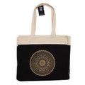 Oversized Stonewash Tote Bag 14oz with Freedom Mandala Design