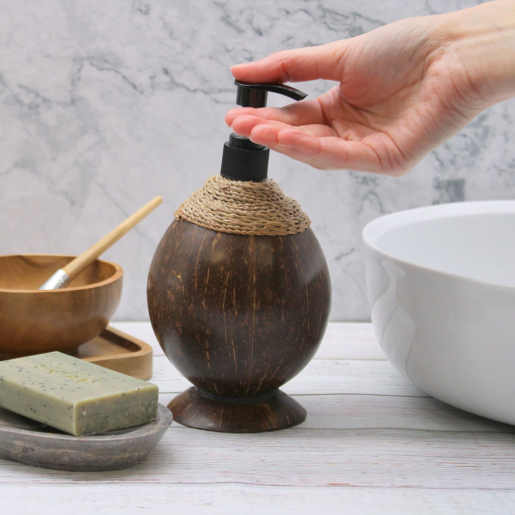 Natural Coconut Soap Dispenser 150ml for Stylish Home Decor