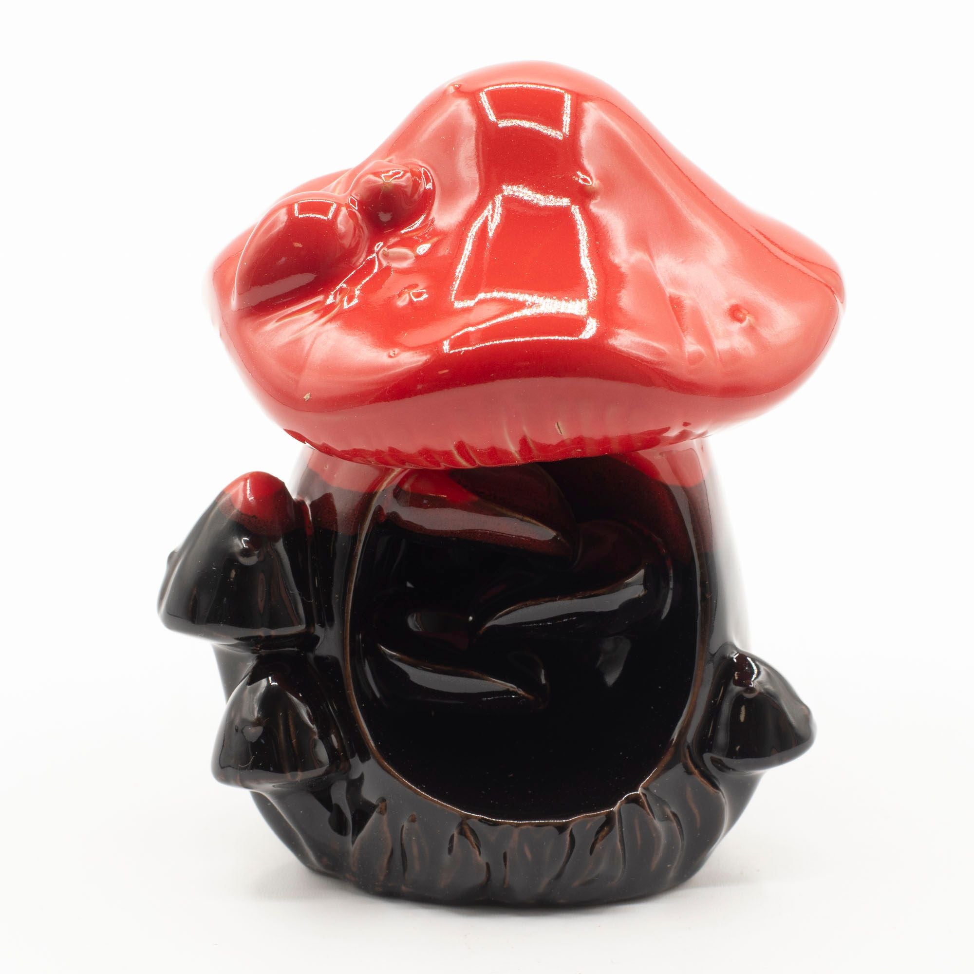 Large Red Mushroom Backflow Incense Burner for Enchanting Spaces