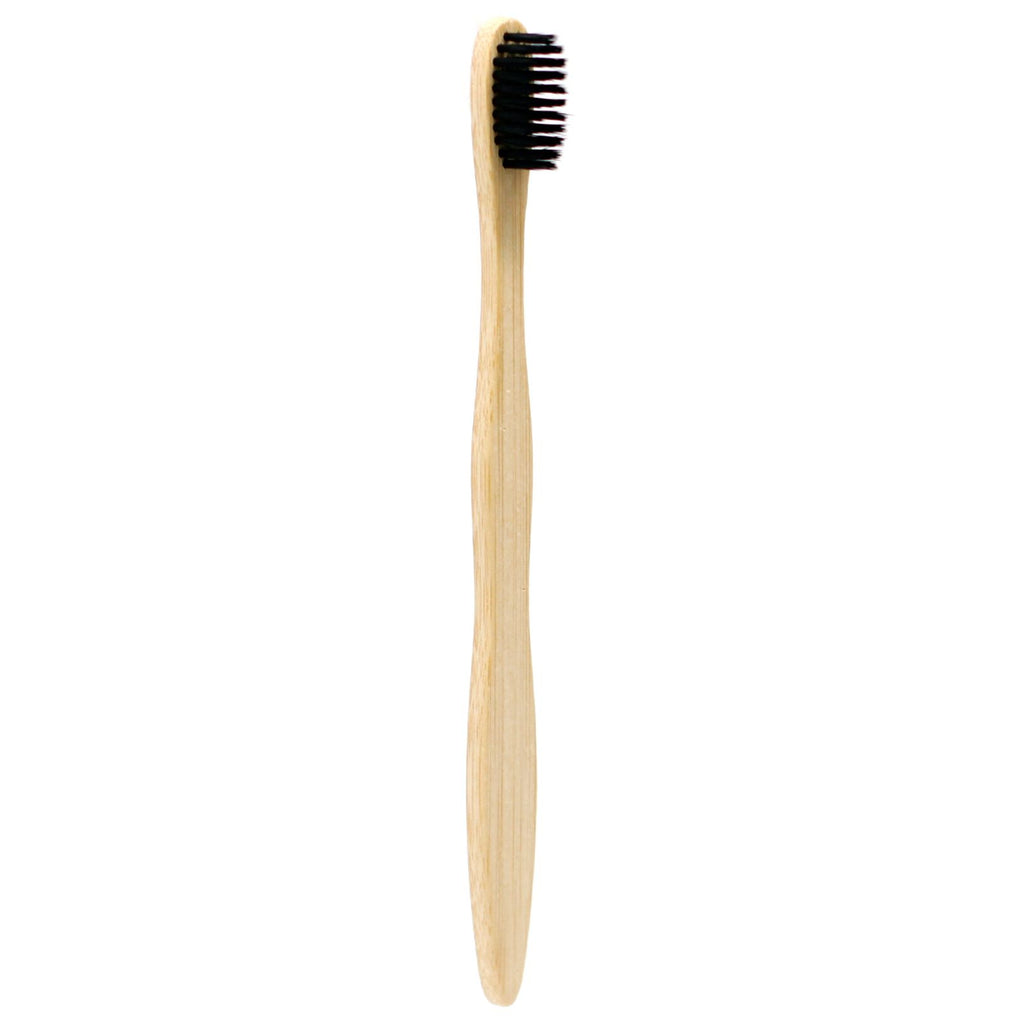 Bamboo Toothbrush Charcoal Medium Soft for Eco Friendly Care