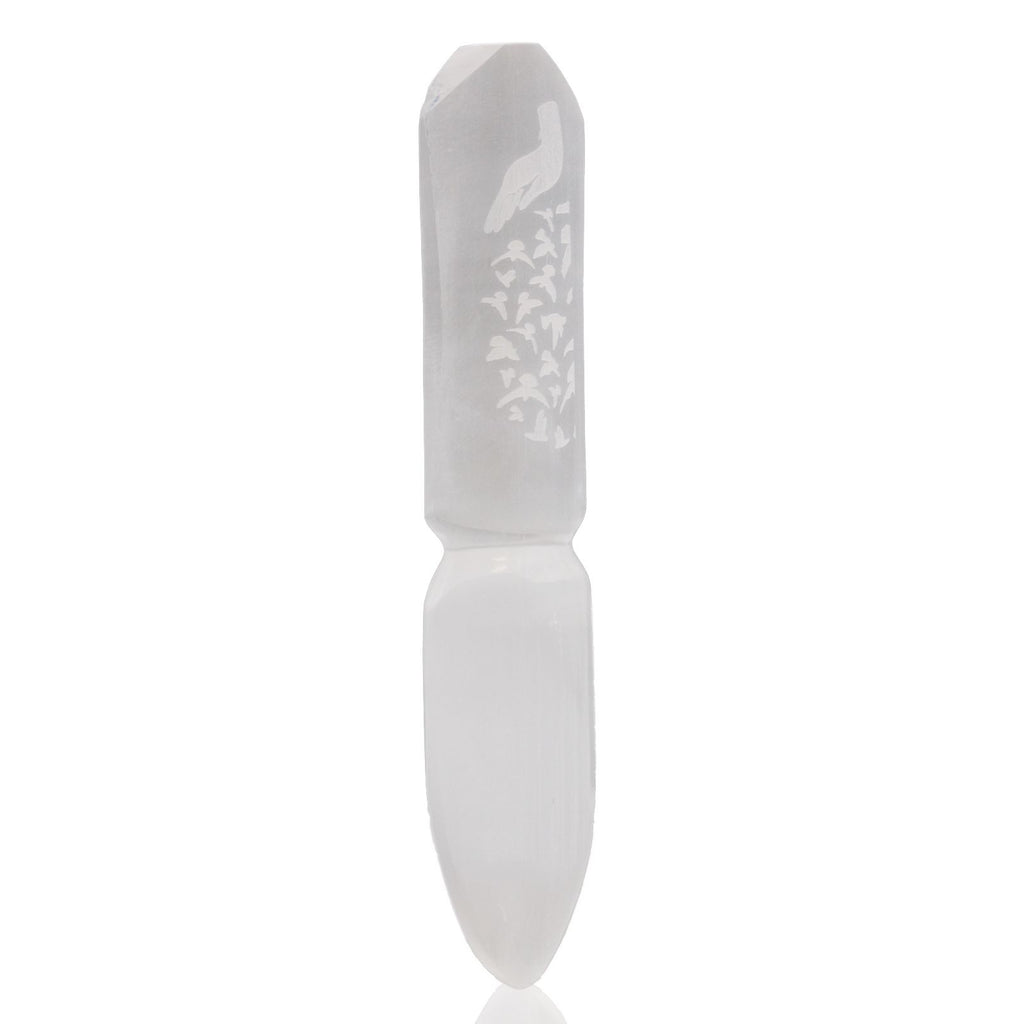Selenite Ritual Knife for Ceremonial Use to Release Bonds