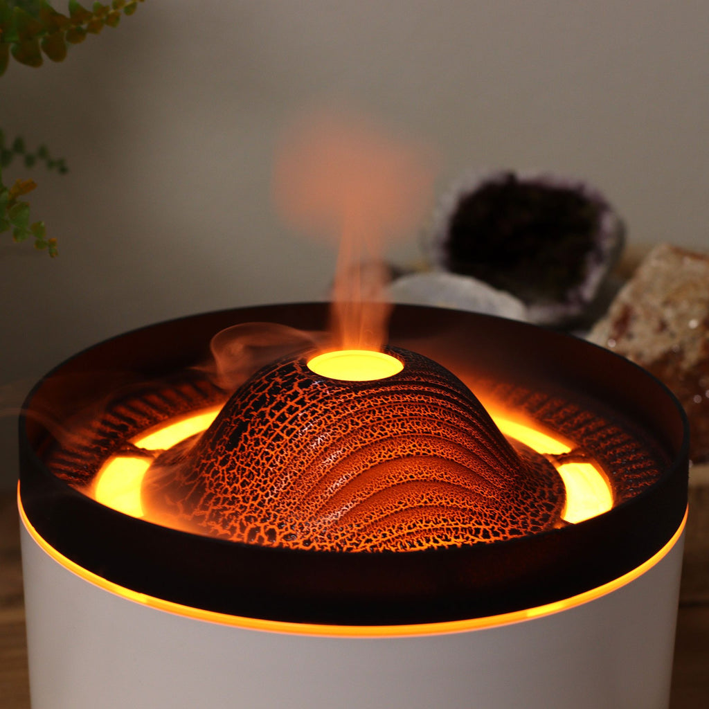 Large Volcano Effect Aroma Diffuser with Colour Changing Light