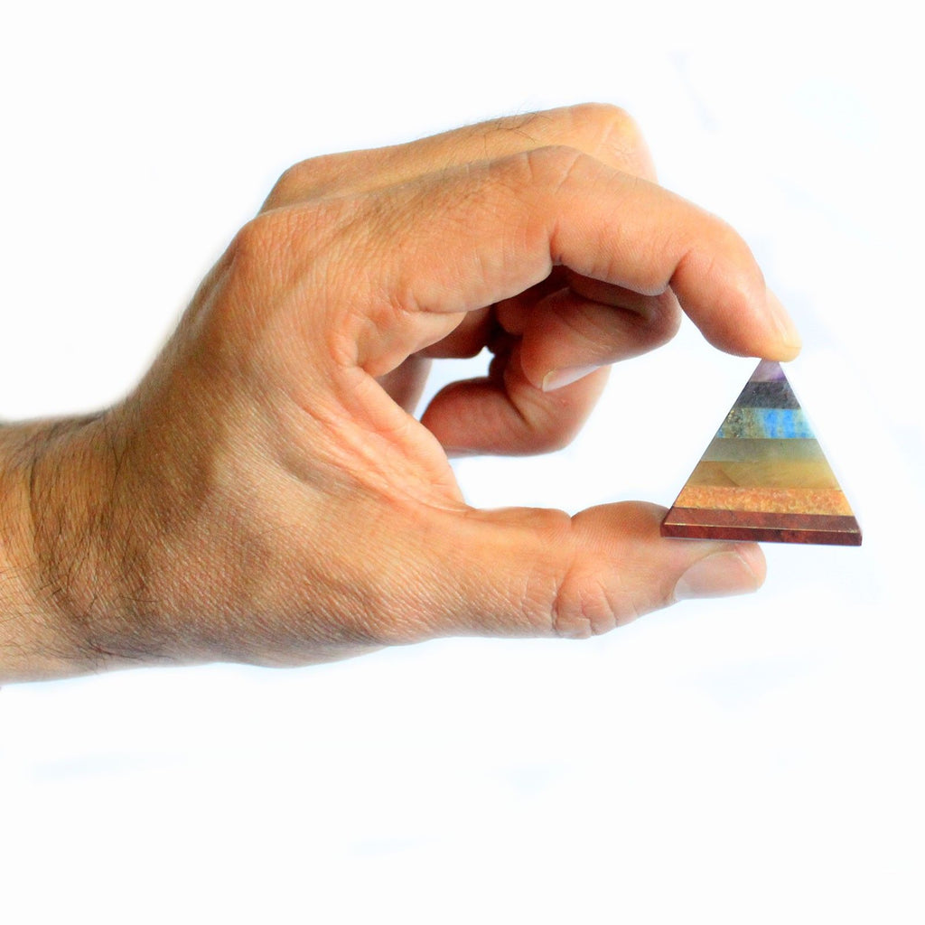 Chakra Pyramid 30 35mm for Energy Balance and Harmony in Your Space