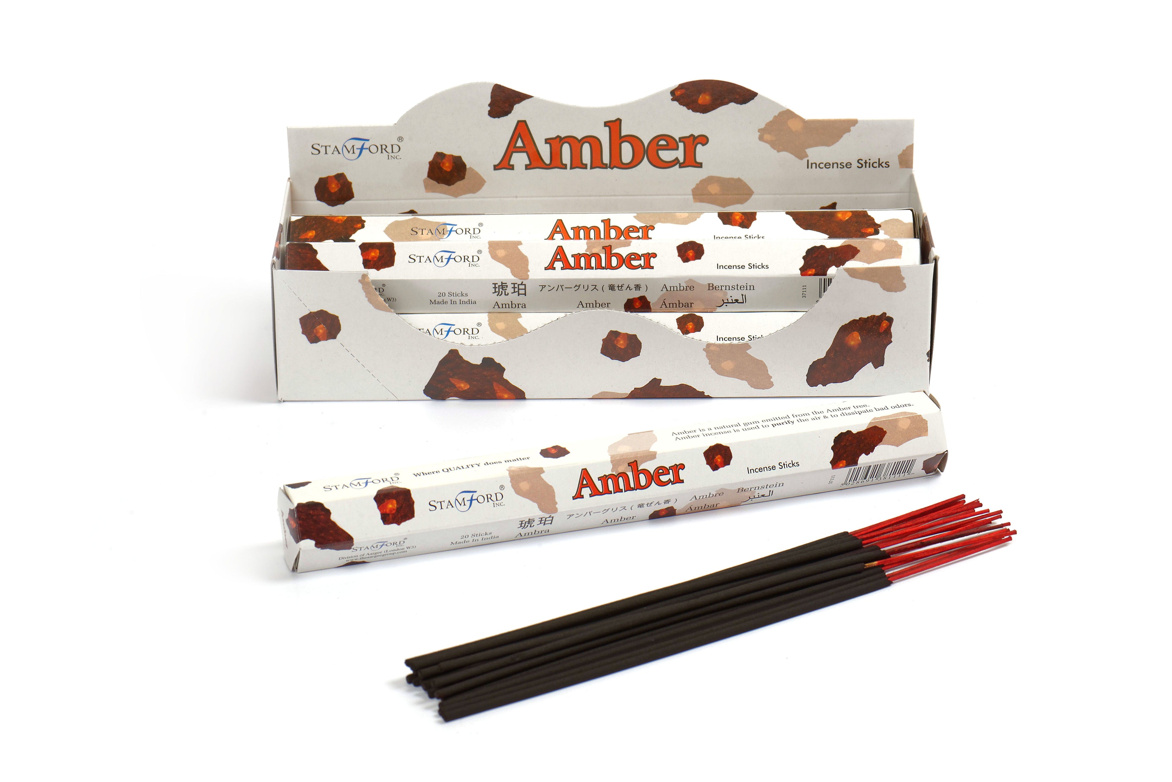 Amber Premium Incense Sticks for Home Fragrance and Relaxation