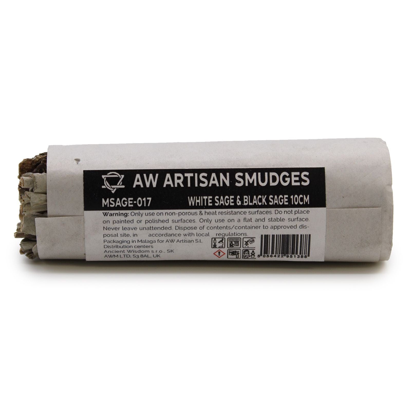Smudge Stick White Sage and Black Sage 10cm for Cleansing Rituals