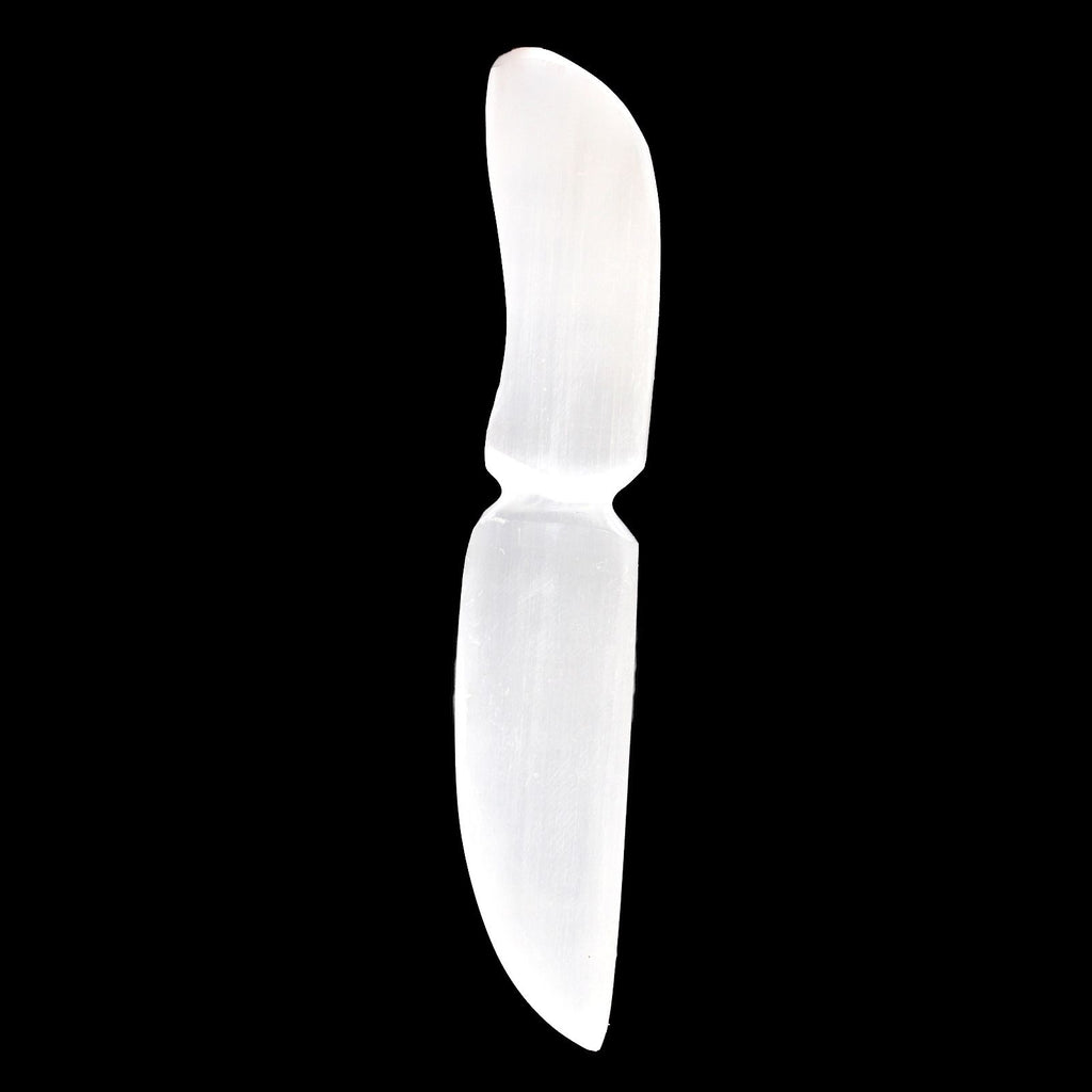Selenite Ritual Knife Classic for Ceremonial Use and Display