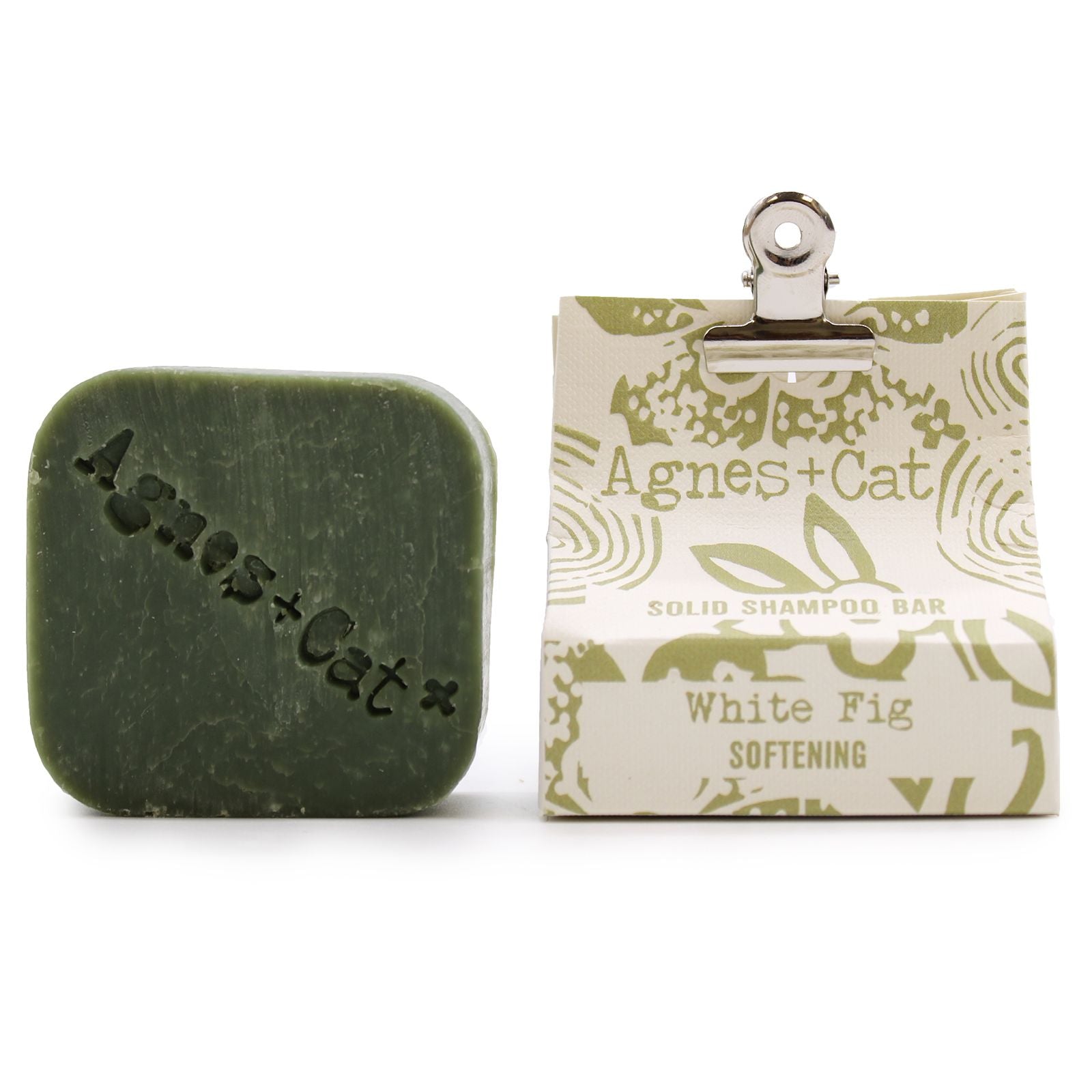 Agnes + Cat White Fig Solid Shampoo Bar for Clean, Soft Hair