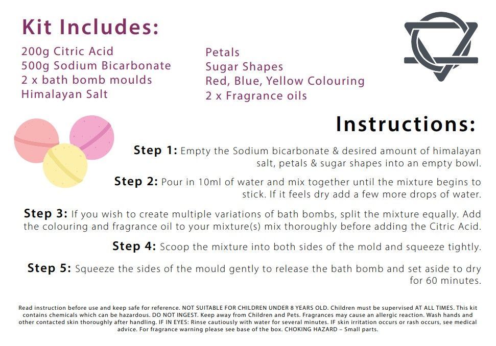 DIY Bath Bomb Kit Create Rose and Bubblegum Scented Bombs at Home