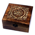 Mango Aromatherapy Box with Floral Design for 25 Essential Oils