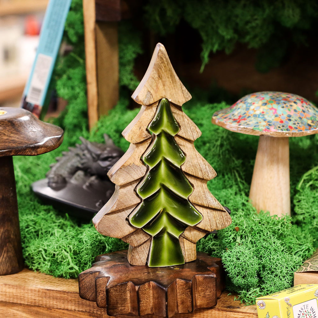 Lost in the Forest Small Tree in a Tree Wooden Decoration