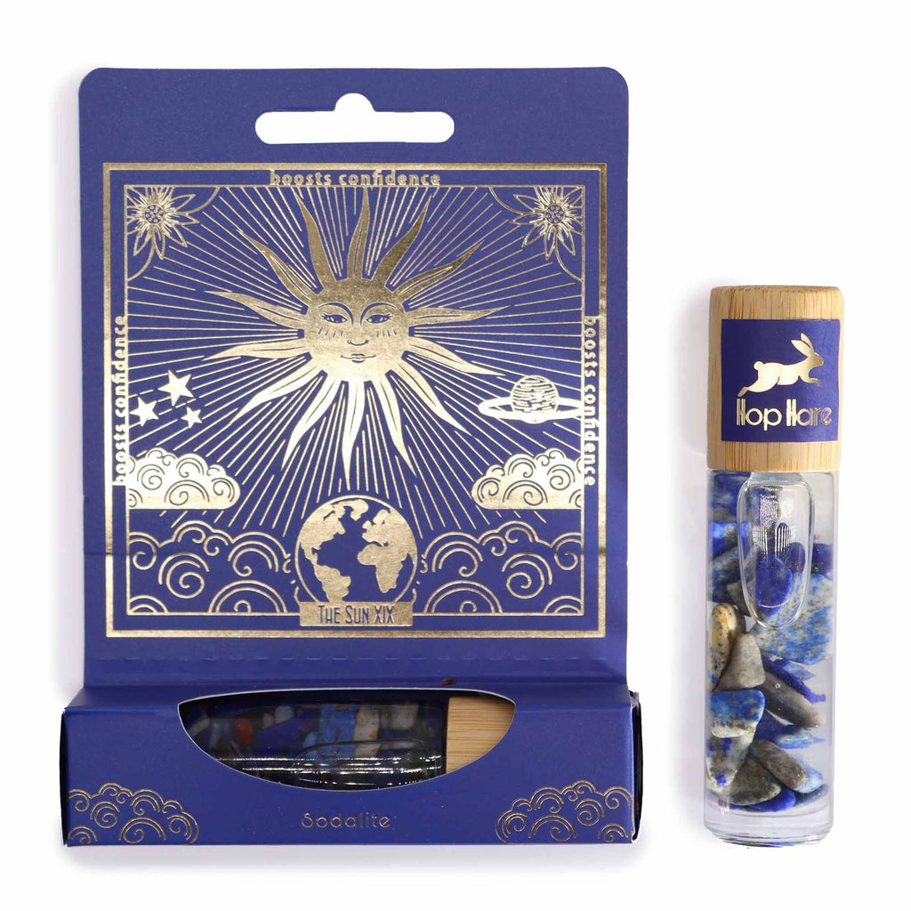 HH Tarot Roll On The Sun with Sodalite for Personal Fragrance