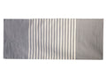Stylish Grey Indian Cotton Rug 70x170cm for Home and Yoga Use