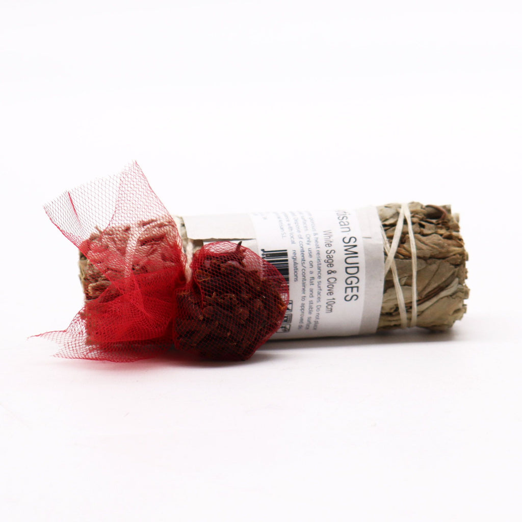 Smudge Stick White Sage and Clove 10cm for Cleansing Spaces