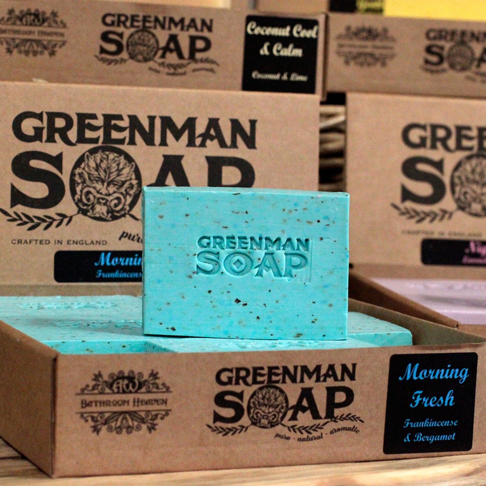 Greenman Soap Slice 100g with Frankincense and Bergamot Scent